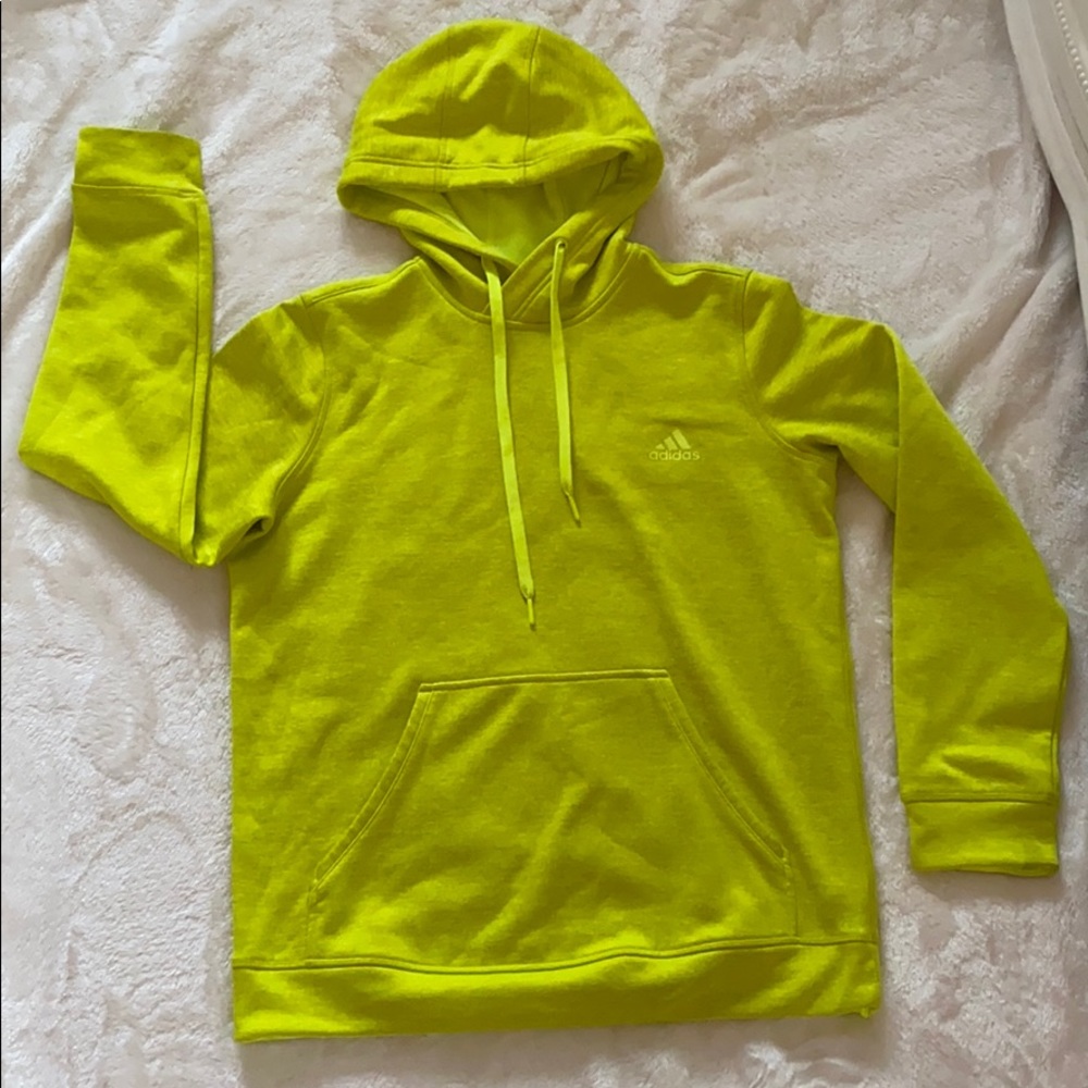 Neon Yellow Adidas Hoodie